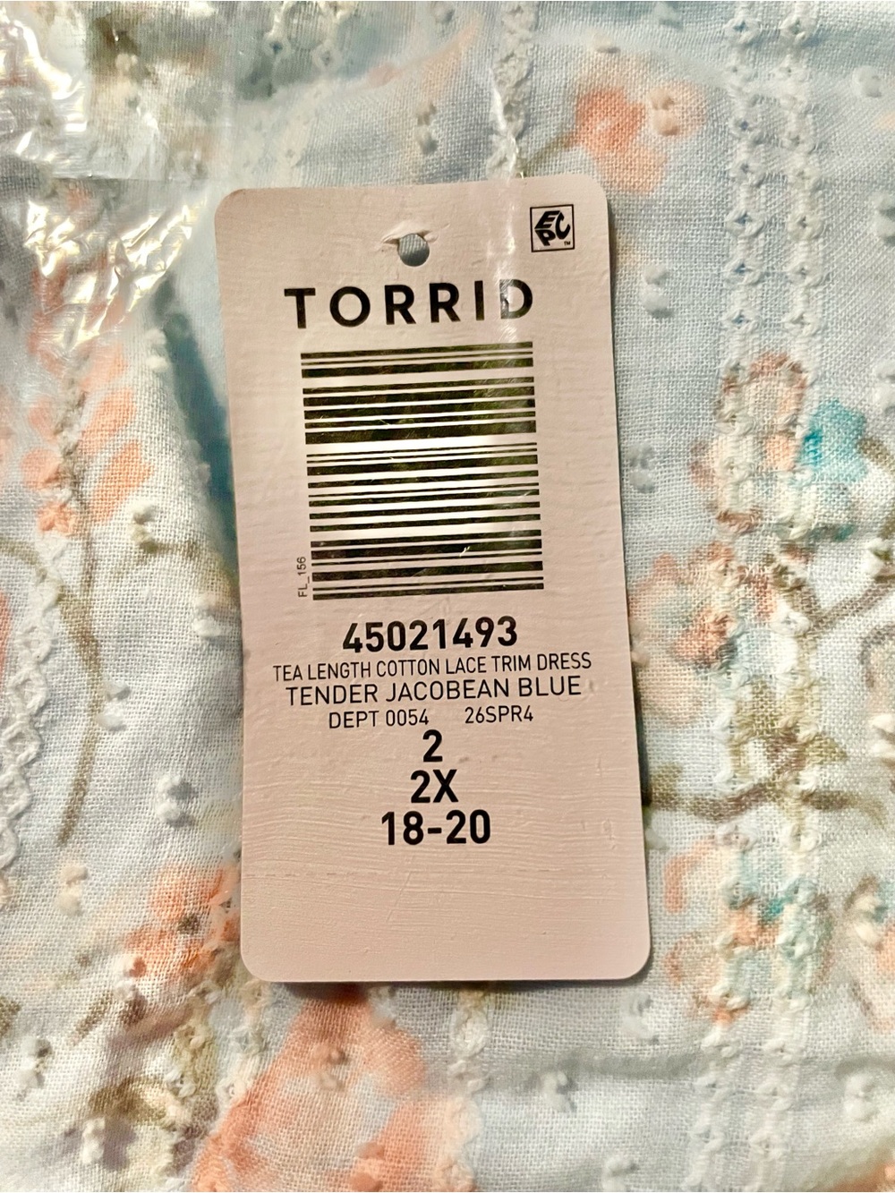 Torrid Light Blue, Square Neck Tea Length Dress
SIZE 2X *NWT* - Picture 3 of 14